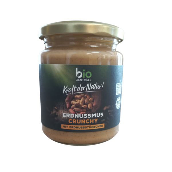Bio Erdnussmus mit Erdnussstücken 200g
